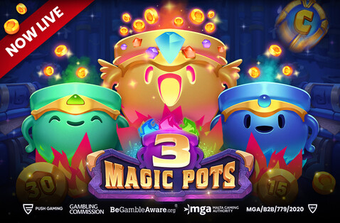 Push Gaming cooks up spellbinding prizes in 3 Magic Pots