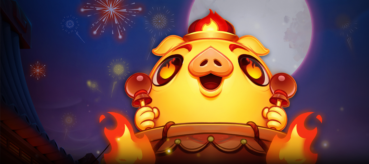 Play Fire Pig Push Ways online - Push Gaming - Black Dragon Lab