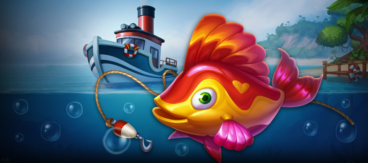Play Fish 'n' Nudge Big Catch online - Push Gaming - Black Dragon Lab